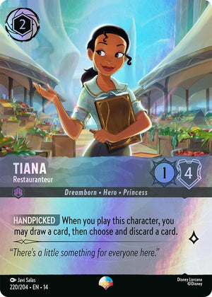 Disney Lorcana TCG - Hyperia City - Tiana - Restauranteur - 220/204 - Epic