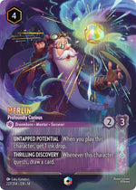 Disney Lorcana TCG - Hyperia City - Merlin - Profoundly Curious - 227/204 - Enchanted