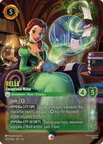 Disney Lorcana TCG - Hyperia City - Belle - Exceptional Writer - 230/204 - Enchanted