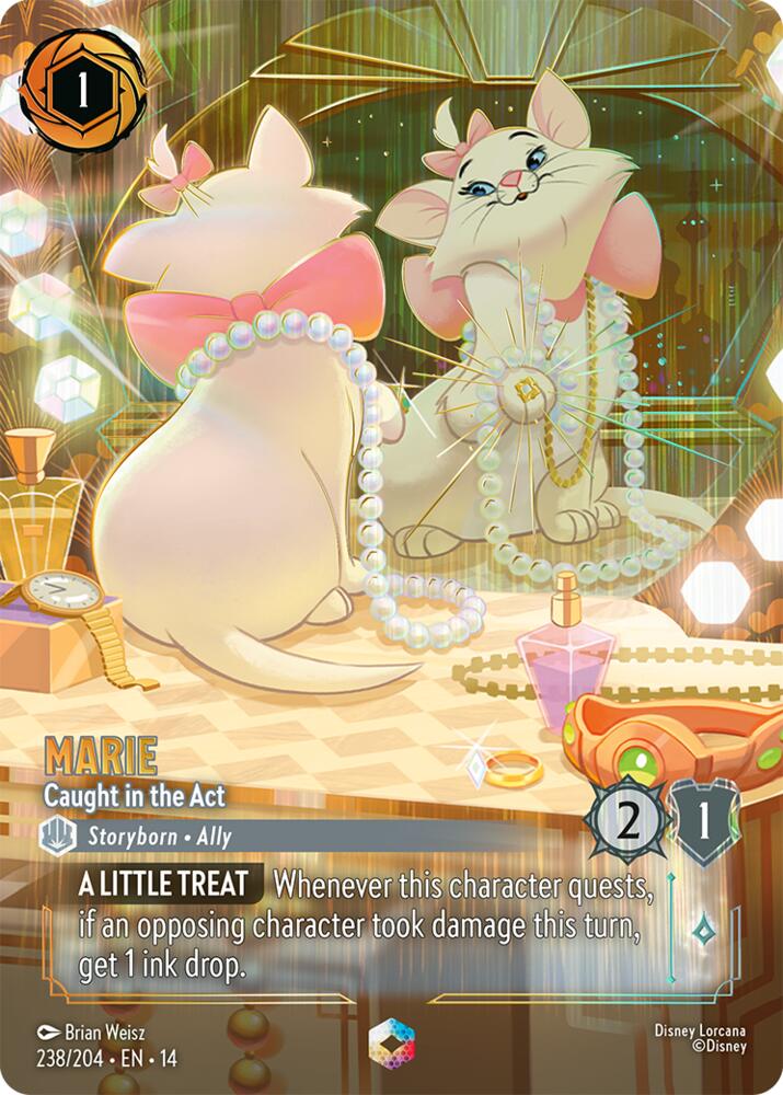 Disney Lorcana TCG - Hyperia City - Marie - Caught in the Act - 238/204 - Enchanted