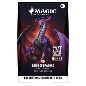 Magic The Gathering - Reality Fracture - Foundations Commander Deck - Reign of Dragons