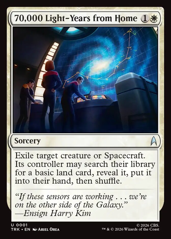 Magic The Gathering - Star Trek - 70,000 Light-Years from Home - 1 - Uncommon - Foil