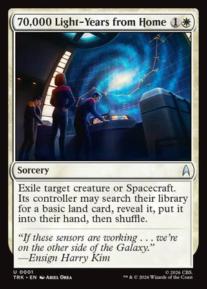 Magic The Gathering - Star Trek - 70,000 Light-Years from Home - 1 - Uncommon - Foil