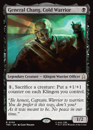 Magic The Gathering - Star Trek - General Chang, Cold Warrior - 109 - Rare - Foil
