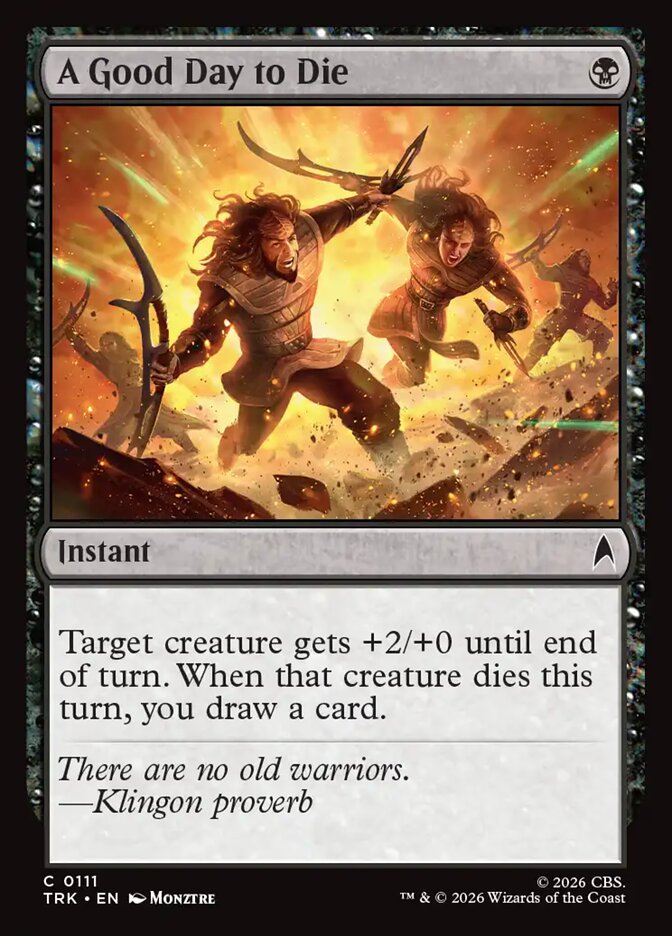 Magic The Gathering - Star Trek - A Good Day to Die - 111 - Common - Foil
