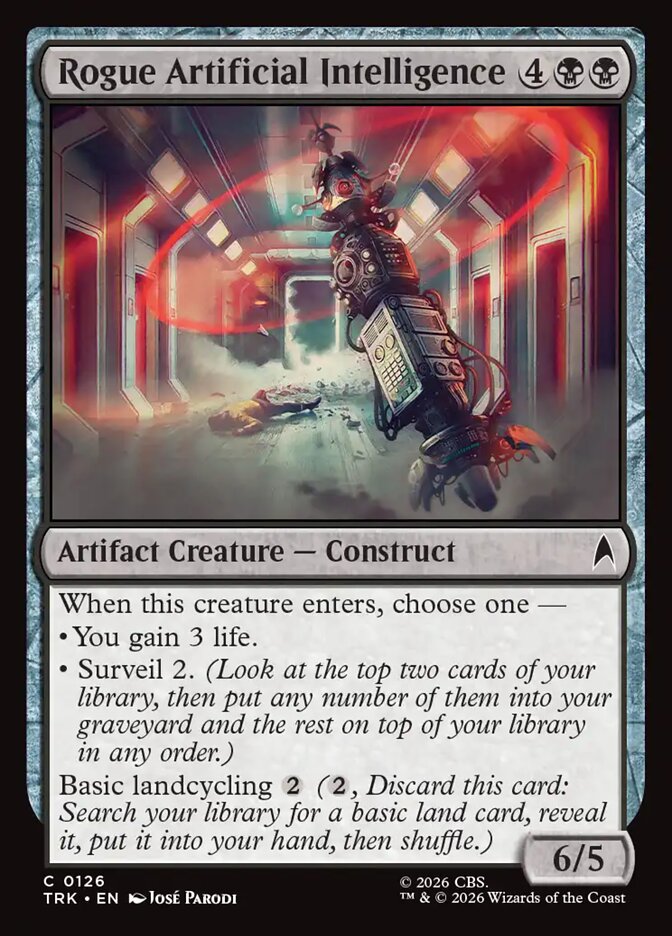 Magic The Gathering - Star Trek - Rogue Artificial Intelligence - 126 - Common - Foil