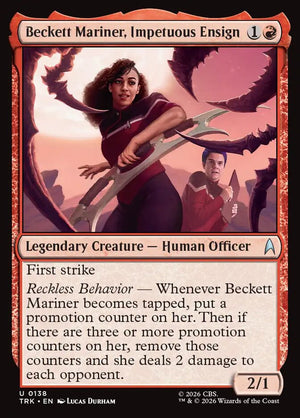 Magic The Gathering - Star Trek - Beckett Mariner, Impetuous Ensign - 138 - Uncommon - Foil