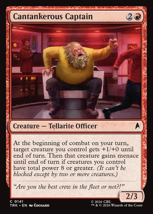 Magic The Gathering - Star Trek - Cantankerous Captain - 141 - Common