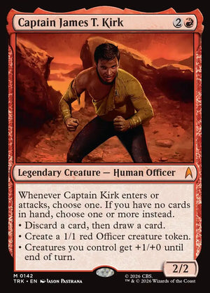 Magic The Gathering - Star Trek - Captain James T. Kirk - 142 - Mythic
