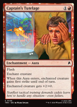 Magic The Gathering - Star Trek - Captain's Tutelage - 144 - Common - Foil