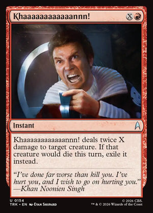 Magic The Gathering - Star Trek - Khaaaaaaaaaaaannn! - 154 - Uncommon - Foil