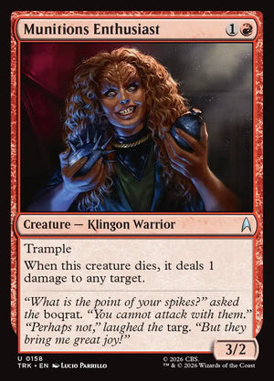 Magic The Gathering - Star Trek - Munitions Enthusiast - 158 - Uncommon - Foil