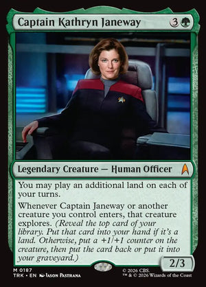 Magic The Gathering - Star Trek - Captain Kathryn Janeway - 187 - Mythic