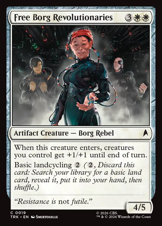 Magic The Gathering - Star Trek - Free Borg Revolutionaries - 19 - Common - Foil