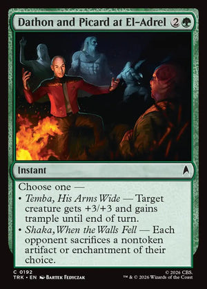 Magic The Gathering - Star Trek - Dathon and Picard at El-Adrel - 192 - Common - Foil