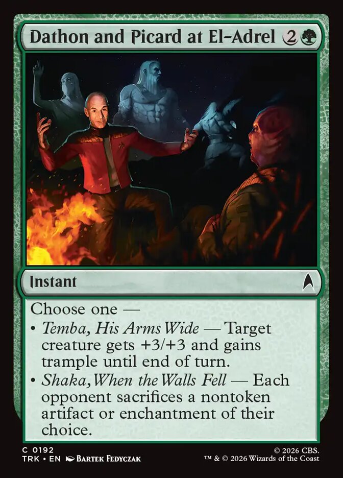 Magic The Gathering - Star Trek - Dathon and Picard at El-Adrel - 192 - Common