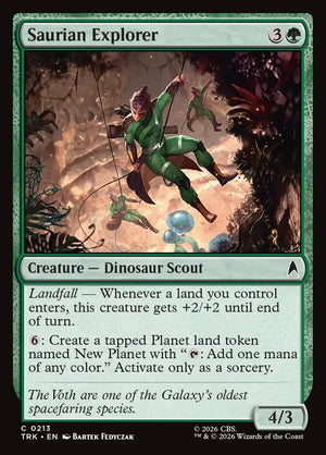 Magic The Gathering - Star Trek - Saurian Explorer - 213 - Common - Foil