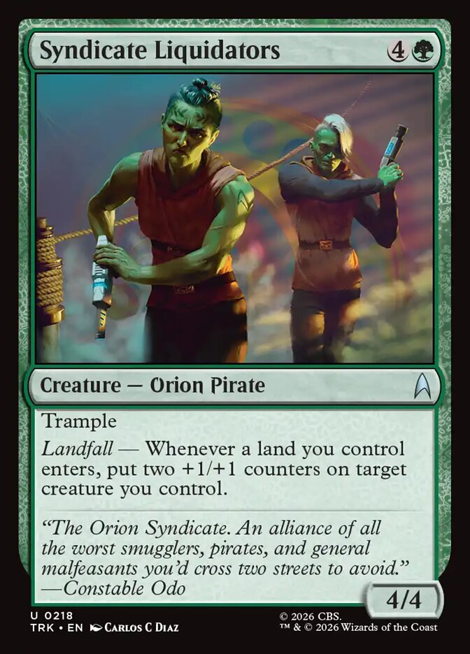Magic The Gathering - Star Trek - Syndicate Liquidators - 218 - Uncommon - Foil