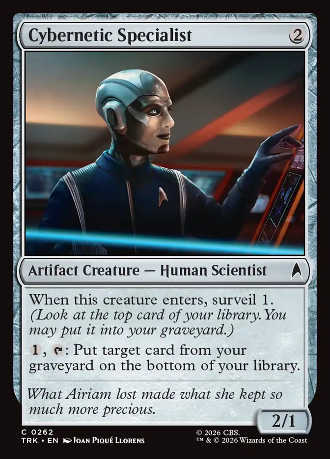 Magic The Gathering - Star Trek - Cybernetic Specialist - 262 - Common