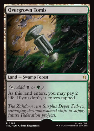 Magic The Gathering - Star Trek - Overgrown Tomb - 289 - Rare