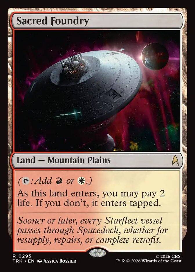 Magic The Gathering - Star Trek - Sacred Foundry - 295 - Rare