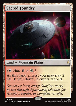 Magic The Gathering - Star Trek - Sacred Foundry - 295 - Rare