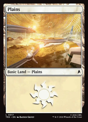 Magic The Gathering - Star Trek - Plains - 317 - Common - Foil