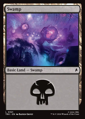 Magic The Gathering - Star Trek - Swamp - 321 - Common - Foil