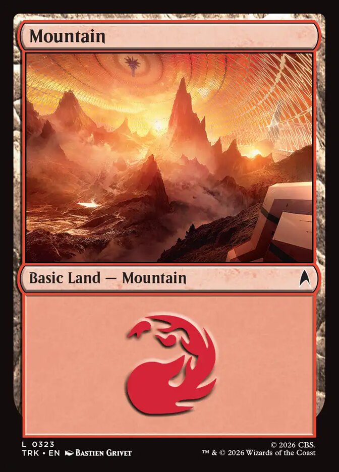 Magic The Gathering - Star Trek - Mountain - 323 - Common