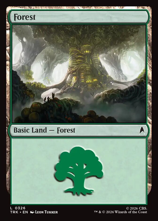 Magic The Gathering - Star Trek - Forest - 326 - Common