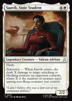 Magic The Gathering - Star Trek - Saavik, Stoic Student - 33 - Uncommon - Foil