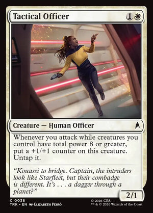 Magic The Gathering - Star Trek - Tactical Officer - 38 - Common - Foil