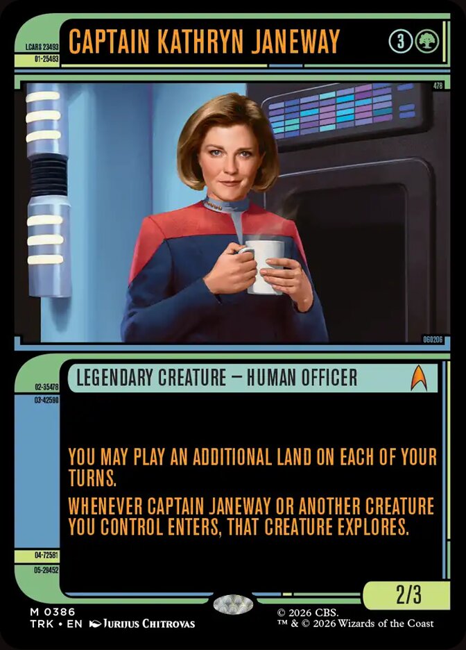 Magic The Gathering - Star Trek - Captain Kathryn Janeway (Showcase) - 386 - Mythic