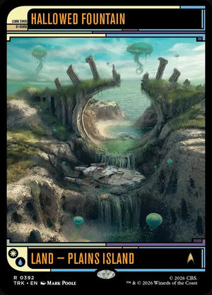 Magic The Gathering - Star Trek - Hallowed Fountain (Showcase) - 392 - Rare - Foil