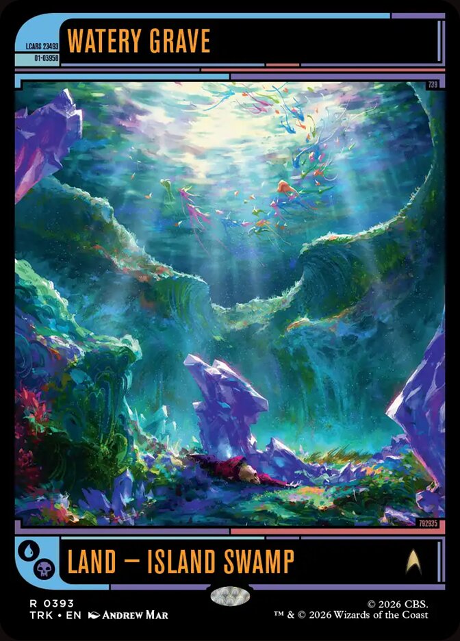 Magic The Gathering - Star Trek - Watery Grave (Showcase) - 393 - Rare