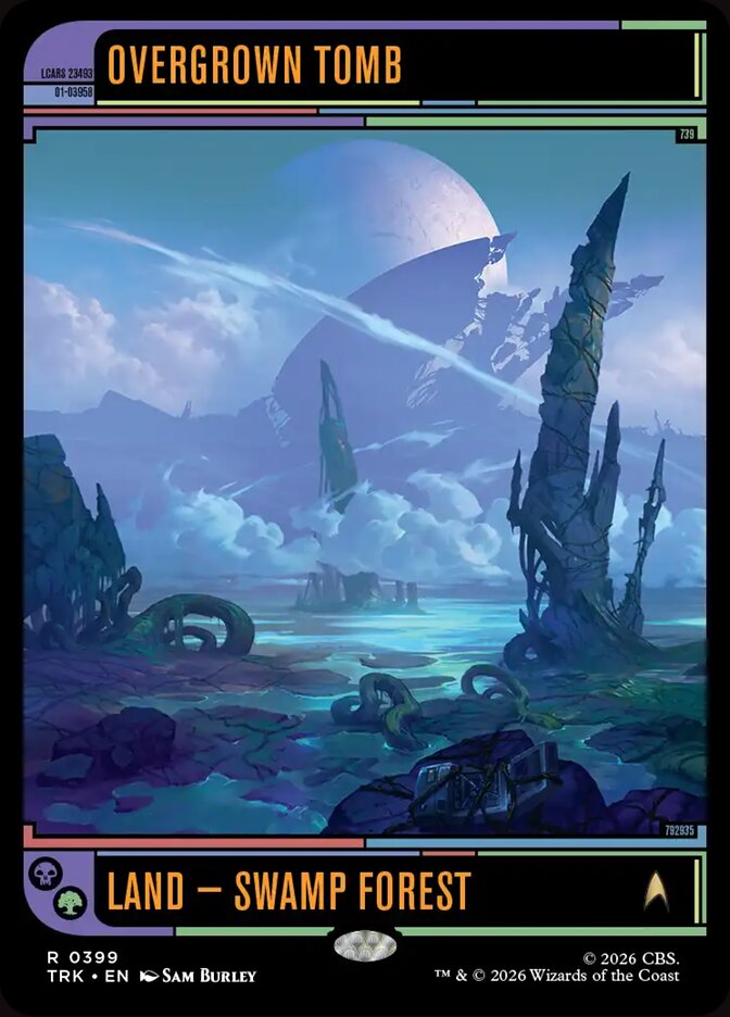 Magic The Gathering - Star Trek - Overgrown Tomb (Showcase) - 399 - Rare - Foil