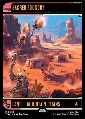 Magic The Gathering - Star Trek - Sacred Foundry (Showcase) - 400 - Rare - Foil