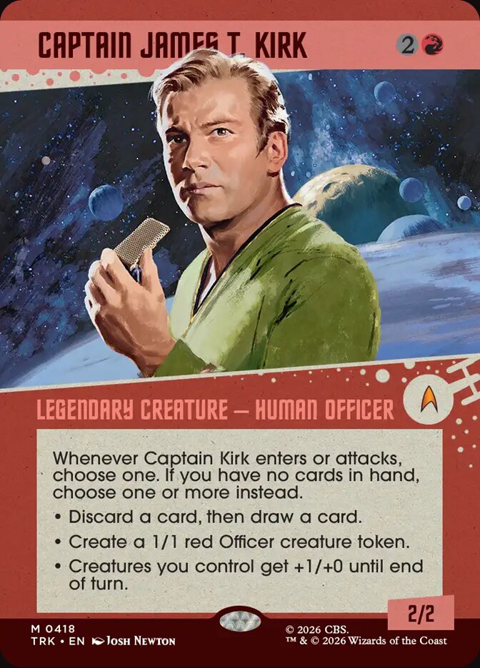 Magic The Gathering - Star Trek - Captain James T. Kirk (Showcase) - 418 - Mythic - Foil