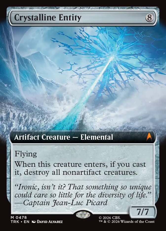 Magic The Gathering - Star Trek - Crystalline Entity (Extended Art) - 478 - Mythic - Foil