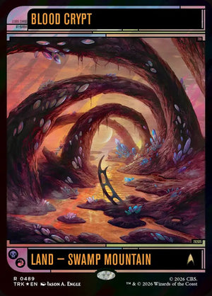 Magic The Gathering - Star Trek - Blood Crypt (Showcase) - 489 - Rare - Surge Foil