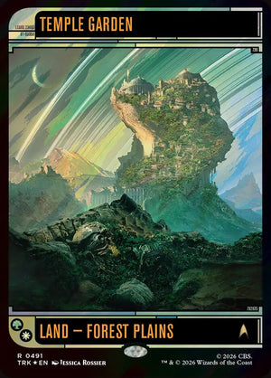 Magic The Gathering - Star Trek - Temple Garden (Showcase) - 491 - Rare