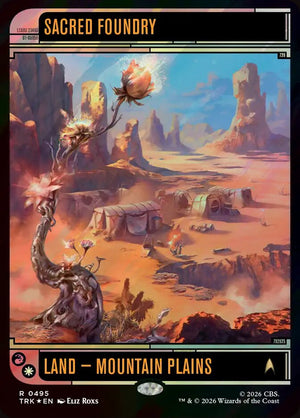 Magic The Gathering - Star Trek - Sacred Foundry (Showcase) - 495 - Rare