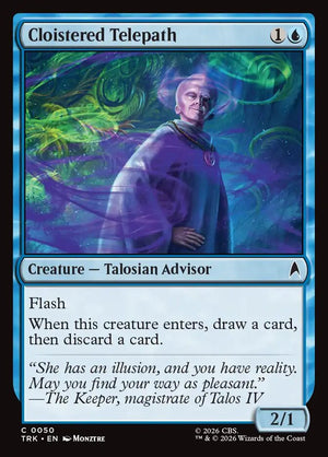 Magic The Gathering - Star Trek - Cloistered Telepath - 50 - Common - Foil
