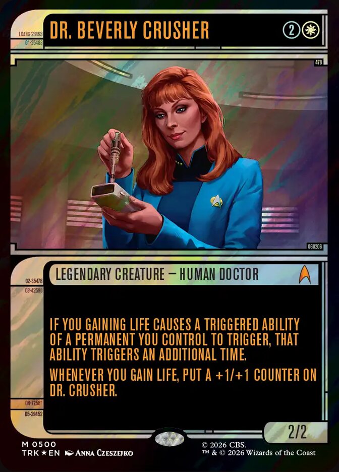 Magic The Gathering - Star Trek - Dr. Beverly Crusher (Showcase) - 500 - Mythic - Surge Foil
