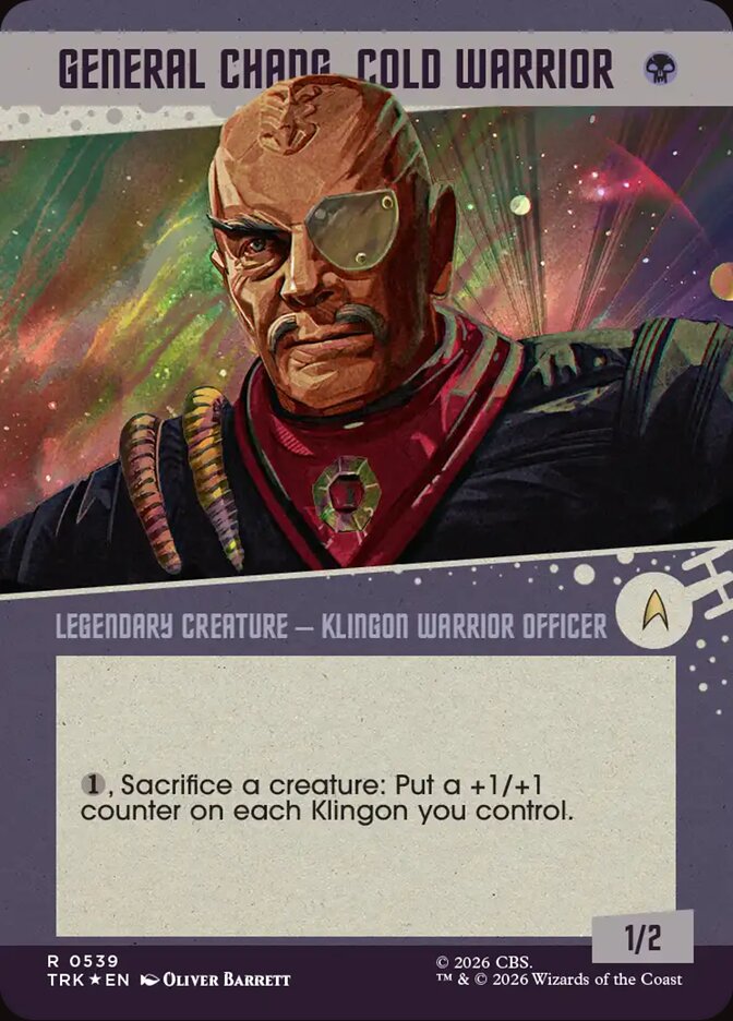 Magic The Gathering - Star Trek - General Chang, Cold Warrior - 539 - Rare