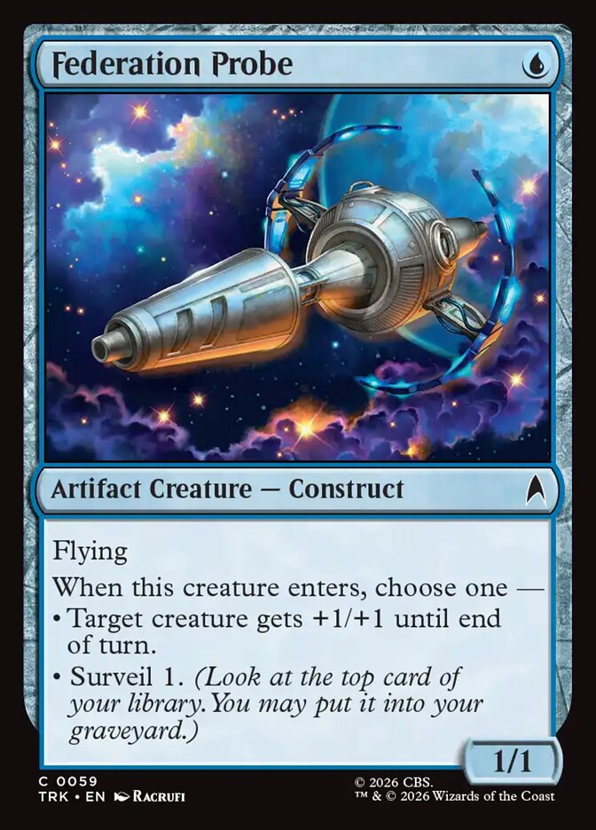 Magic The Gathering - Star Trek - Federation Probe - 59 - Common - Foil