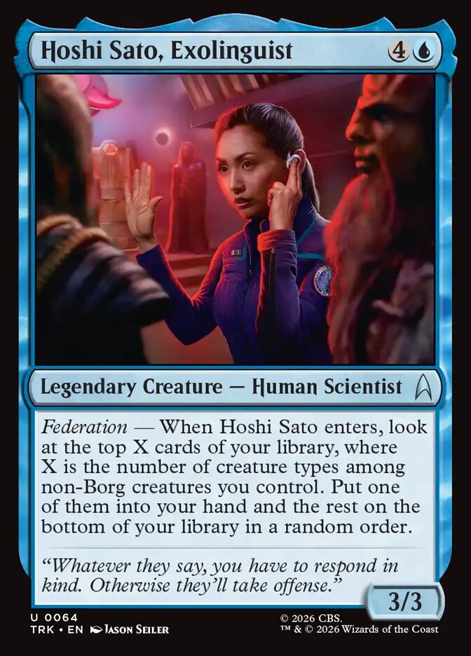 Magic The Gathering - Star Trek - Hoshi Sato, Exolinguist - 64 - Uncommon