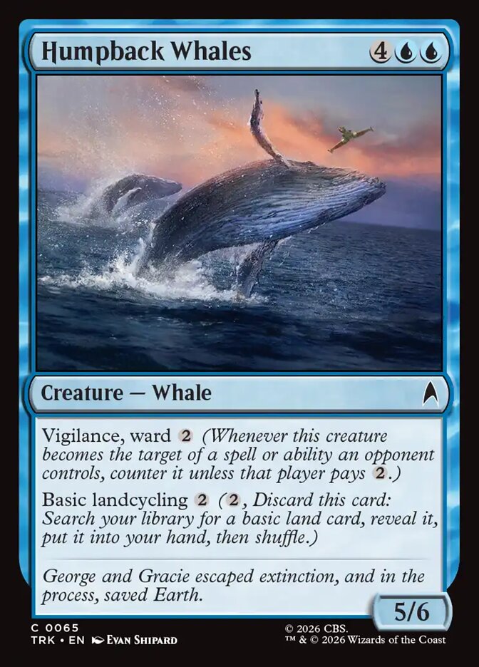 Magic The Gathering - Star Trek - Humpback Whales - 65 - Common - Foil