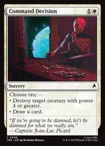 Magic The Gathering - Star Trek - Command Decision - 8 - Common - Foil