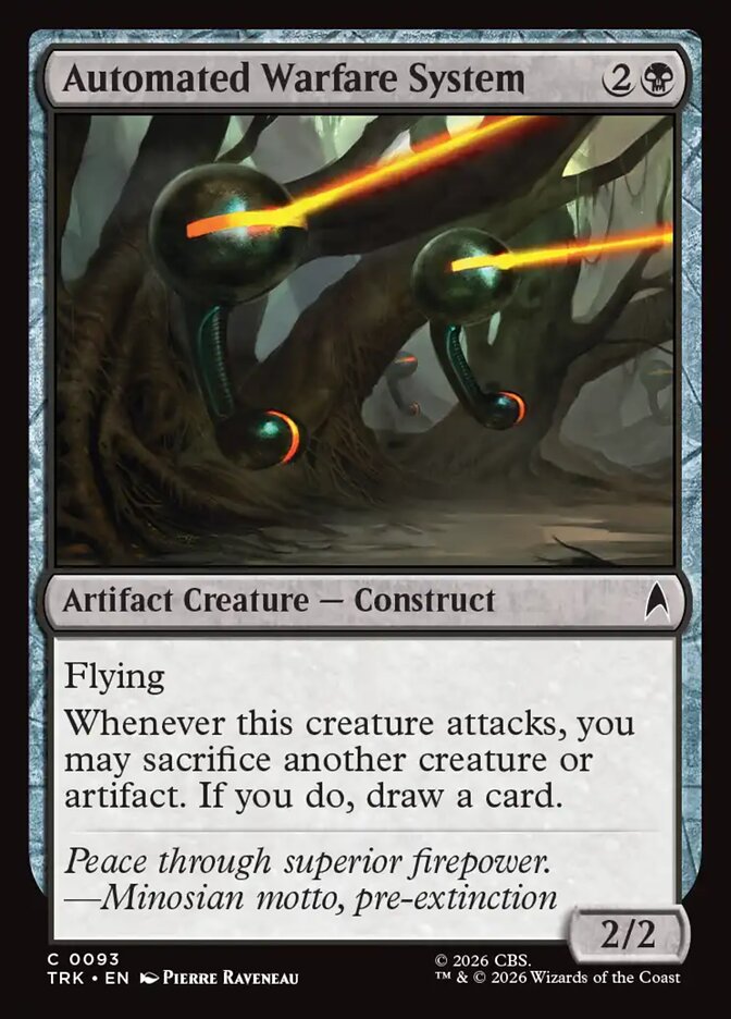 Magic The Gathering - Star Trek - Automated Warfare System - 93 - Common - Foil
